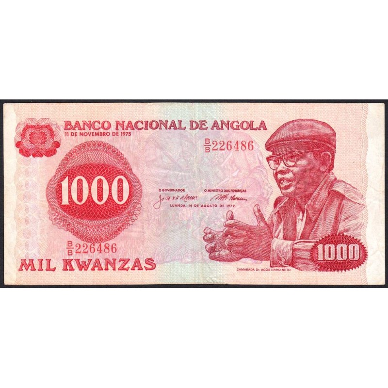 Angola - Pick 117 - 1'000 kwanzas - Série B/B - 14/08/1979 - Etat : TTB