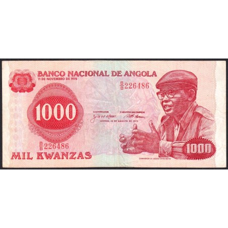 Angola - Pick 117 - 1'000 kwanzas - Série B/B - 14/08/1979 - Etat : TTB