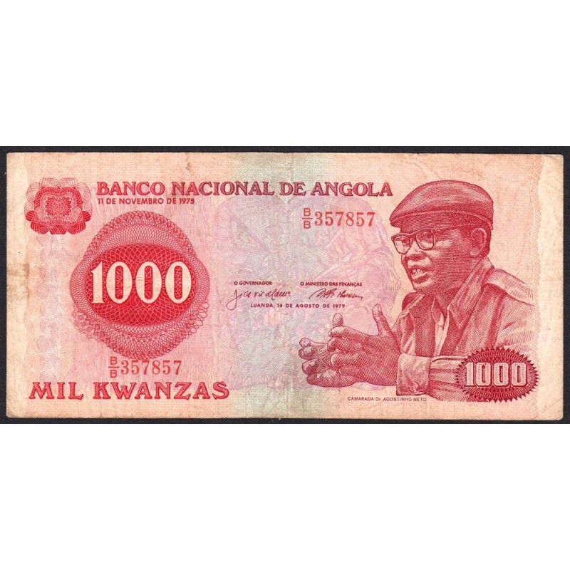 Angola - Pick 117 - 1'000 kwanzas - Série B/B - 14/08/1979 - Etat : TB