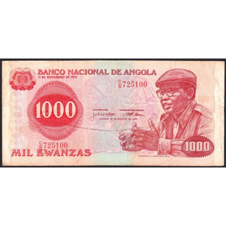 Angola - Pick 117 - 1'000 kwanzas - Série C/B - 14/08/1979 - Etat : TB