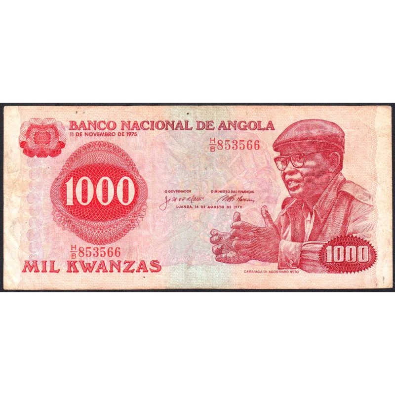 Angola - Pick 117 - 1'000 kwanzas - Série H/B - 14/08/1979 - Etat : TB