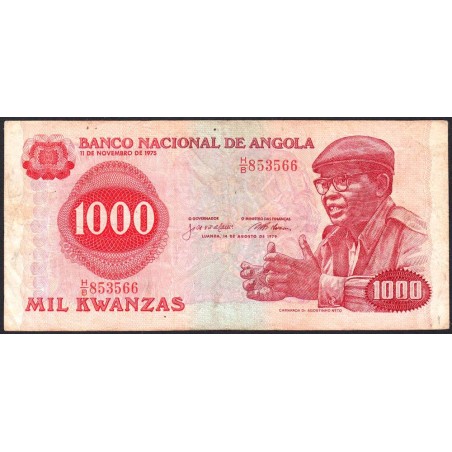Angola - Pick 117 - 1'000 kwanzas - Série H/B - 14/08/1979 - Etat : TB