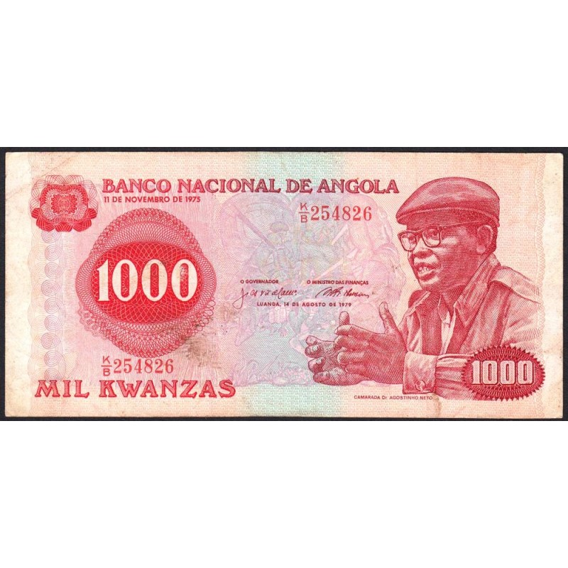 Angola - Pick 117 - 1'000 kwanzas - Série K/B - 14/08/1979 - Etat : TB