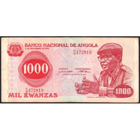 Angola - Pick 117 - 1'000 kwanzas - Série K/B - 14/08/1979 - Etat : TTB-
