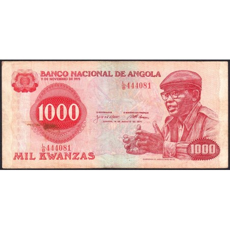 Angola - Pick 117 - 1'000 kwanzas - Série L/B - 14/08/1979 - Etat : TB