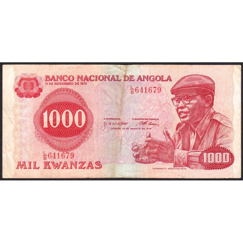 Angola - Pick 117 - 1'000 kwanzas - Série L/B - 14/08/1979 - Etat : TB-