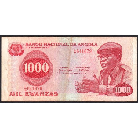 Angola - Pick 117 - 1'000 kwanzas - Série L/B - 14/08/1979 - Etat : TB-