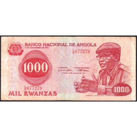 Angola - Pick 117 - 1'000 kwanzas - Série L/B - 14/08/1979 - Etat : TB