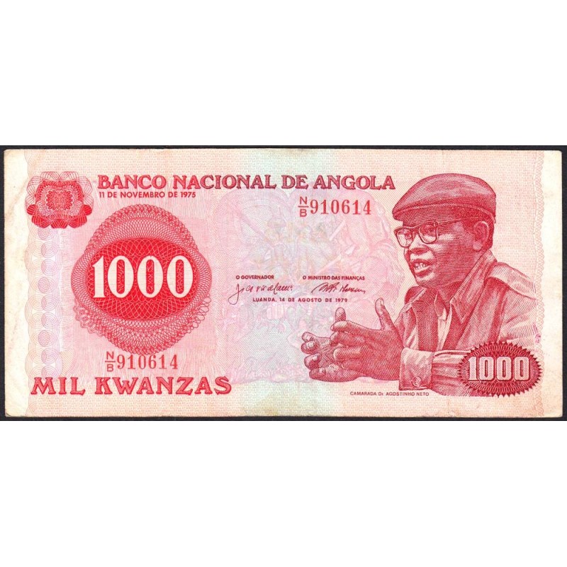 Angola - Pick 117 - 1'000 kwanzas - Série N/B - 14/08/1979 - Etat : TTB
