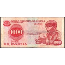 Angola - Pick 117 - 1'000 kwanzas - Série N/B - 14/08/1979 - Etat : TB