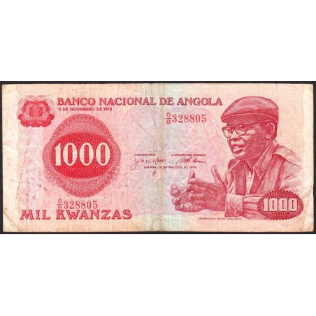 Angola - Pick 117 - 1'000 kwanzas - Série O/B - 14/08/1979 - Etat : TB-