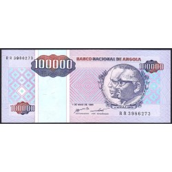 Angola - Pick 139 - 100'000 kwanzas reajustados - Série RR - 01/05/1995 - Etat : NEUF