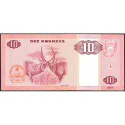Angola - Pick 145a - 10 kwanzas - Série OC - 10/1999 - Etat : pr.NEUF