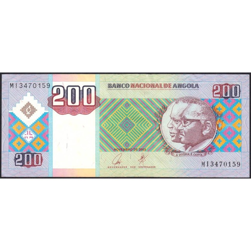 Angola - Pick 148a - 200 kwanzas - Série MI - 11/1999 - Etat : TTB