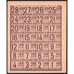 Rationnement - Pain - 02/1919 - Etat : SPL