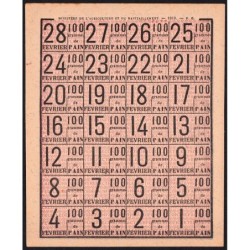 Rationnement - Pain - 02/1919 - Etat : SUP+