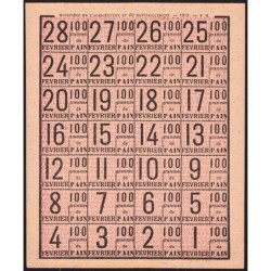 Rationnement - Pain - 02/1919 - Etat : NEUF