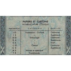 50 kg Papiers et cartons - 03/1947 - Code EO - Série EE - Etat : TTB