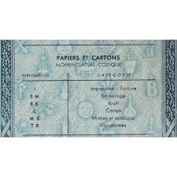 50 kg Papiers et cartons - 09/1948 - Code IE - Série EE - Etat : TB+