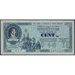 100 kg Papiers et cartons - 09/1948 - Code IE - Série EF - Etat : TTB