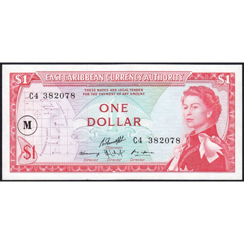 Caraïbes Est - Montserrat - Pick 13m - 1 dollar - Série C4 - 1983 - Etat : NEUF