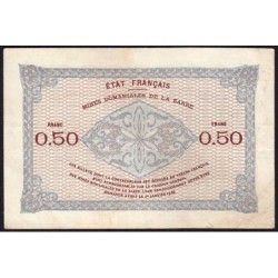 VF 50-01 - 50 centimes - Mines Domaniales de la Sarre - 1919 - Série A - Etat : TTB+ à SUP