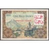Maroc - Pick 51 - 50 dirhams sur 5'000 francs - Série X.414 - 1953 (1959) - Etat : TB+ à TTB