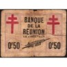 La Réunion - Pick 33 - 0,50 franc - 12/08/1943 - Etat : B