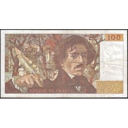 F 69-04b - 1980 - 100 francs - Delacroix - Série D.34 - Etat : TB-