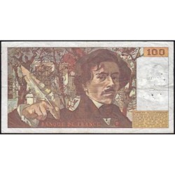 F 69-04b - 1980 - 100 francs - Delacroix - Série C.36 - Etat : TB