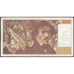 F 69-04b - 1980 - 100 francs - Delacroix - Série G.36 - Etat : TB-