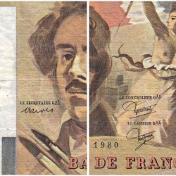 F 69-04b - 1980 - 100 francs - Delacroix - Série G.36 - Etat : TB-