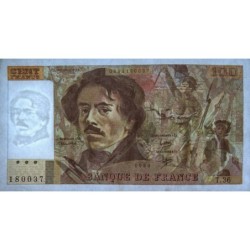 F 69-04b - 1980 - 100 francs - Delacroix - Série T.36 - Etat : TTB