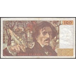F 69-04b - 1980 - 100 francs - Delacroix - Série S.37 - Etat : TB-