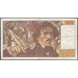 F 69-04b - 1980 - 100 francs - Delacroix - Série D.40 - Etat : TB-