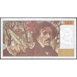 F 69-04b - 1980 - 100 francs - Delacroix - Série G.40 - Etat : TTB