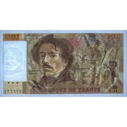 F 69-05 - 1980 - 100 francs - Delacroix - Série R.44 - Etat : SPL+