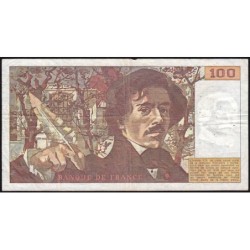 F 69-05 - 1980 - 100 francs - Delacroix - Série F.46 - Etat : TB-