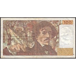 F 69-05 - 1980 - 100 francs - Delacroix - Série Y.47 - Etat : TB-
