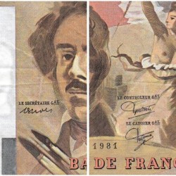 F 69-05 - 1980 - 100 francs - Delacroix - Série N.48 - Etat : TTB