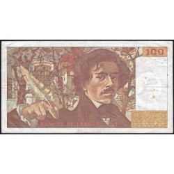 F 69-05 - 1980 - 100 francs - Delacroix - Série P.49 - Etat : TB