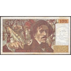 F 69-05 - 1980 - 100 francs - Delacroix - Série U.49 - Etat : TB-