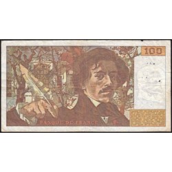 F 69-05 - 1980 - 100 francs - Delacroix - Série C.50 - Etat : TB-