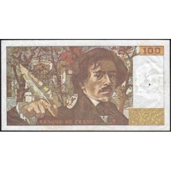 F 69-05 - 1980 - 100 francs - Delacroix - Série G.51 - Etat : TTB-