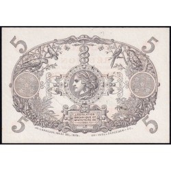 La Réunion - Pick 14_7 - 5 francs - Série P.143 - 1938 - Etat : SPL