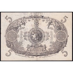 La Réunion - Pick 14_9 - 5 francs - Série M.232 - 1944 - Etat : TB+