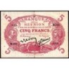 La Réunion - Pick 14_9 - 5 francs - Série M.268 - 1944 - Etat : TB