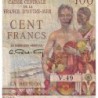 La Réunion - Pick 45 - 100 francs - Série V.49 - 1948 - Etat : TB