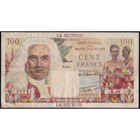 La Réunion - Pick 45 - 100 francs - Série X.49 - 1948 - Etat : TB