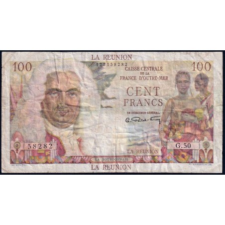 La Réunion - Pick 45 - 100 francs - Série G.50 - 1948 - Etat : TB
